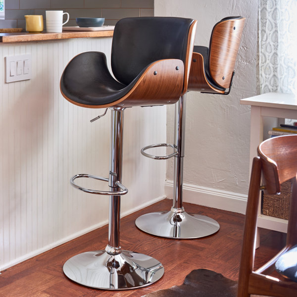 Porthos Home Adjustable Height Swivel Bar Stool & Reviews Wayfair